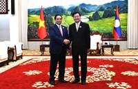 ປະທານປະເທດ ຕ້ອນຮັບ ນາຍົກລັດຖະມົນຕີຫວຽດນາມ