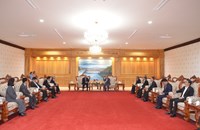 ຄະນະຜູ້ແທນ ຄະນະສັນຕິພາບຫວຽດນາມ ຢ້ຽມຢາມແຂວງວຽງຈັນ.