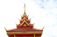 ພິທີອັນເຊີນຮູບຫຼໍ່ ປະທານ ໄກສອນ ພົມວິຫານ ປະດິດສະຖານຢູ່ຫໍຜາສາດທີ່ເມືອງໄຊບົວທອງ