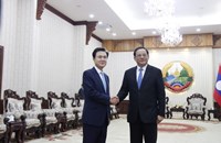 ທ່ານ ສອນໄຊ ສີພັນດອນ ຕ້ອນຮັບການເຂົ້າຢ້ຽມຂໍ່ານັບຂອງຄະນະຜູ້ແທນ ສ.ເກົາຫຼີ