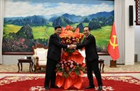 ຜູ້ຕາງໜ້າພິເສດຂອງສູນກາງພັກກອມມູນິດຫວຽດນາມເຂົ້າຢ້ຽມຂໍ່ານັບຊົມເຊີຍເລຂາທິການໃຫຍ່ຄະນະບໍລິຫານງານສູນກາງພັກ ປປ ລາວ