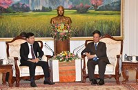 ສະຫາຍ ພົອ ວິໄລ ຫຼ້າຄໍາຟອງ ຕ້ອນຮັບຮອງລັດຖະມົນຕີກະຊວງການຕ່າງປະເທດຫວຽດນາມ