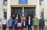 ມອບ-ຮັບ ລົດຈັກໃຫ້ຄະນະຈັດຕັ້ງເມືອງຫຼວງນໍ້າທາ