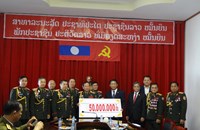 ການນໍາແຂວງຫຼວງພະບາງ ຢ້ຽມຢາມຄົນເຈັບທີ່ກຳລັງປີ່ນປົວສຸຂະພາບຢູ່ໂຮງໝໍບໍລິເວນ 107