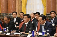 ປະທານປະເທດ ລາວ ແລະ ຫວຽດນາມ ພົບປະສອງຝ່າຍ