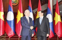 ນາຍົກລັດຖະມົນຕີ ສປປ ລາວ ພົບປະກັບເລຂາທິການໃຫຍ່ພັກກອມມູນິດຫວຽດນາມ