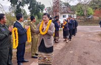 ພະນັກງານຫຼັກແຫຼ່ງເມືອງຫຼາ ຕ້ອນຮັບຄະນະຜູ້ສະໝັກເລືອກຕັ້ງ ສສຊ-ສສຂ ເຂດ 4 ແລະ ຮັບຟັງການສະເໜີຕົວ