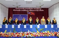 ຜູ້ຮັບສະໝັກເລືອກຕັ້ງເປັນ ສສຊ ຊຸດທີ X ປະຈໍາເຂດເລືອກຕັ້ງທີ 2 ແຂວງຜົ້ງສາລີ ລົງເຄື່ອນໄຫວສະເໜີຕົວ ແລະ ໂຄສະນາຫາສຽງ.