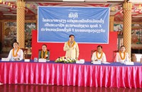 ຜູ້ສະໝັກ ສສຊ ຊຸດທີ X ປະຈຳເຂດເລືອກຕັ້ງທີ 1 ນວ ລົງພົບປະປະຊາຊົນ