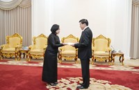 ປະທານປະເທດ ຮັບສານຕາຕັ້ງ ຈາກທູດຕ່າງປະເທດ ແລະ ມອບສານຕາຕັ້ງໃຫ້ທູດລາວໄປປະຈຳຢູ່ຕ່າງປະເທດ