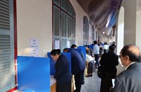 ບັນຍາກາດການປ່ອນບັດເລືອກຕັ້ງ ສສຊ ຊຸດທີ X ແລະ ສສຂ ຊຸດທີ V ຢູ່ເຂດເລືອກຕັ້ງທີ 13