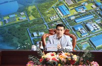 ເລຂາພັກແຂວງຄໍາມ່ວນ ຢ້ຽມຢາມ ແລະ ຊຸກຍູ້ວຽກງານ ຢູ່ບໍລິສັດ ລາວຄາຍຢວນ ບໍ່ແຮ່ ຈໍາກັດ