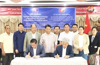 ເຊັນສັນຍາໂຄງການກໍ່ສ້າງໂຮງຮຽນສາມັນວິຊາຊີບແບບປະສົມວັງເງິນ