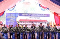 ພິທີມອບ-ຮັບໂຮງຮຽນ ມັດທະຍົມສຶກສາສົມບູນບ້ານເລົ່າຄຳ