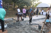 ເປີດໂຄງການກໍ່ສ້າງເສັ້ນທາງເບຕົງ ອ້ອມຂ້າງເທສະບານເມືອງຕະໂອ້ຍ 1,200 ແມັດ