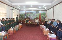 ທະຫານເຂດ4 ສສ ຫວຽດນາມ ເຂົ້າອວຍພອນການນຳແຂວງຊຽງຂວາງ