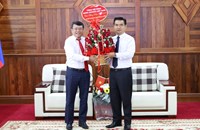 ຄະນະຜູ້ແທນແຂວງຮ່າຕິິ່ງ ເຂົ້າອວຍພອນການນໍາ ແຂວງຄໍາມ່ວນ ໂອກາດປີໃໝ່ລາວ ພສ 2569