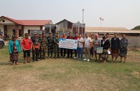 ກົມໃຫຍ່ການເມືອງກອງທັບ ລົງຊຸກຍູ້ປະຊາຊົນທີ່ໄດ້ຮັບຜົນກະທົບຈາກພາຍຸໜາກເຫັບ