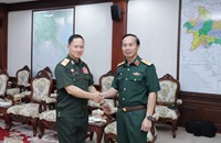 ກອງບັນຊາການທະຫານເຂດ 2 ຢ້ຽມຢາມ ແລະ ອວຍພອນລັດຖະມົນຕີກະຊວງ ປທ