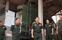 ພົນໂທ ສາຍໃຈ ກົມມະສິດ ລົງຊຸກຍູ້ວຽກງານປັບປຸງລະບົບສູນບັນຊາ ກົມປ້ອງກັນອາກາດ