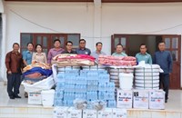 ການນໍາແຂວງໄຊສົມບູນ ລົງຕິດຕາມ ຜົນກະທົບຈາກໄພພິບັດ ພະຍຸລະດູຮ້ອນ ຢູ່ເມືອງລ້ອງຊານ