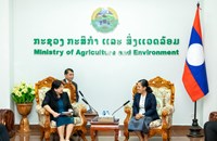 ທ່ານຮອງລັດຖະມົນຕີ ກະຊວງກະສິກຳ ແລະ ສິ່ງແວດລ້ອມ ຕ້ອນຮັບ ຄະນະຜູ້ແທນ ກະຊວງກະສິກຳ ແລະ ສິ່ງແວດລ້ອມ ສສ ຫວຽດນາມ