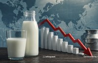 ລາຄານົມໂລກສືບຕໍ່ຫຼຸດລົງ ທ່າມກາງຄວາມເຄັ່ງຕຶງທາງພູມິສາດການເມືອງ