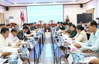 ຄໍາມ່ວນ ຫາລືການວຽກງານດໍາເນີນກອງປະຊຸມຄັ້ງປະຖົມມະລຶກ