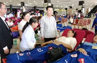 ບໍລິຈາກເລືອດສະຫຼອງວັນກາແດງ ແລະ ຊີກວົງເດືອນແດງສາກົນ ຄົບຮອບ 163 ປີ