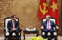 ສະຫາຍ ອາດສະພັງທອງ ສີພັນດອນ ຢ້ຽມຂໍ່ານັບການນໍາຂັ້ນສູງ ສສ ຫວຽດນາມ