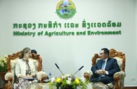 ລມຕ ກະຊວງກະສິກໍາ ແລະ ສິ່ງແວດລ້ອມ ຕ້ອນຮັບເອກອັກຄະລັດຖະທູດ ຕວັກກີ
