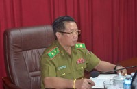 ຮອງລັດຖະມົນຕີກະຊວງ ປກສ ຢ້ຽມຢາມໂອ້ລົມຄະນະນຳ ປກສ ແຂວງຈຳປາສັກ
