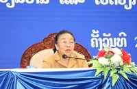 ທ່ານ ນາງ ສູນ​ທອນ ໂຊ​ຍະ​ຈັກ ຢ້ຽມຢາມ ແລະ ເຮັດວຽກຢູ່ແຂວງເຊກອງ