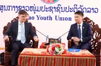 ການນຳຂັ້ນສູງ ສຊປລ ຕ້ອນຮັບເອກອັກຄະລັດຖະທູດ ສ ຣັດເຊຍ ປະຈໍາລາວ