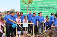 ໄຊຍະບູລີ ສະເຫຼີມສະຫຼອງວັນປູກຕົ້ນໄມ້ແຫ່ງຊາດຕິດ​ພັນ​ກັບວັນເດັກສາກົນ