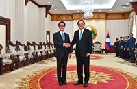 ນາຍົກລັດຖະມົນຕີ ຕ້ອນຮັບການເຂົ້າຢ້ຽມຂໍ່ານັບຂອງເອກອັກຄະຣາຊະທູດຍີ່ປຸ່ນ
