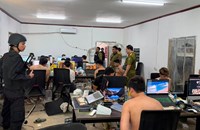ເຈົ້າໜ້າທີ່ຕຳຫຼວດມ້າງແກ້ງສະແກມເມີ ຢູ່ເມືອງໄຊທານີ ກັກຕົວຜູ້ກະທຳຜິດ 20 ກວ່າຄົນ