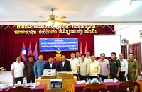 ການນຳແຂວງຫຼວງພະບາງ ຕິດຕາມໂຄງການກໍ່ສ້າງພື້ນຖານໂຄງລ່າງ ຢູ່ເມືອງໂພນໄຊ
