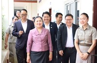 ຮອງລັດຖະມົນຕີກະຊວງ ສສກ ລົງຕິດຕາມການສອບເສັງຈົບຊັ້ນ ມ.4 ຢູ່ ນວ