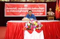 ມອບ-ຮັບໜ້າທີ່ຫົວໜ້າການເມືອງ ກອງບັນຊາການທະຫານເມືອງໄຊຍະບູລີ ຜູ້ເກົ່າ-ຜູ້ໃໝ່