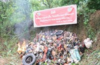 ປກສ ບໍລິຄໍາໄຊ ຈູດທໍາລາຍອາວຸດລ່າເນື້ອ ຈັກສະຕິນ ແລະ ເຄື່ອງຊັອດປາ