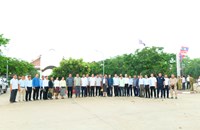 ເລຂາພັກແຂວງຈຳປາສັກ ຊຸກຍູ້ວຽກງານ ຢູ່ດ່ານສາກົນໜອງນົກຂຽນ
