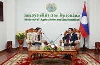 ລມຕ ກະຊວງກະສິກໍາ ແລະ ສິ່ງແວດລ້ອມ ຕ້ອນຮັບທູດສະຫະຣາຊະອານາຈັກອັງກິດ ເຂົ້າຢ້ຽມອໍາລາ