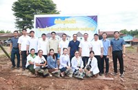 ວາງສີລາລືກ ໂຄງການກໍ່ສ້າງໂຮງໝໍເມືອງແກ່ນທ້າວ