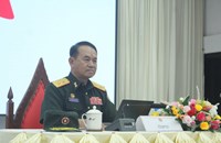 ຮອງຫົວໜ້າກົມໃຫຍ່ເສນາທິການກອງທັບ ໂອ້ລົມພະນັກງານຫຼັກແຫຼ່ງ ຢູ່ກອງພົນທີ 5