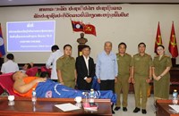 ບໍລິຈາກເລືອດໃນໂອກາດວັນສ້າງຕັ້ງແນວລາວສ້າງຊາດ ຄົບຮອບ 76 ປີ