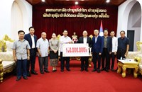 ສະພາແຫ່ງຊາດ ມອບເງິນຊ່ວຍເຫຼືອຜູ້ປະສົບໄພນໍ້າຖ້ວມ ຢູ່ແຂວງຫຼວງພະບາງ