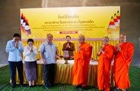 ໂຄງການກໍ່ສ້າງຫໍທໍາມະສະພາ ແຂວງຫຼວງພະບາງ ສຳເລັດແລ້ວ 68%