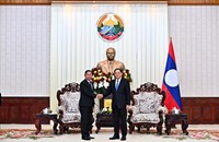ນາຍົກລັດຖະມົນຕີ ຕ້ອນຮັບການນຳກະຊວງກະລາໂຫມຣາຊະອານາຈັກໄທ