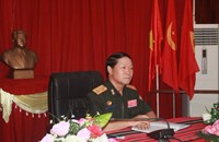 ຫົວໜ້າກົມໃຫຍ່ການເມືອງກອງທັບ ຊຸກຍູ້ວຽກງານຢູ່ກອງບັນຊາການທະຫານແຂວງສາລະວັນ
